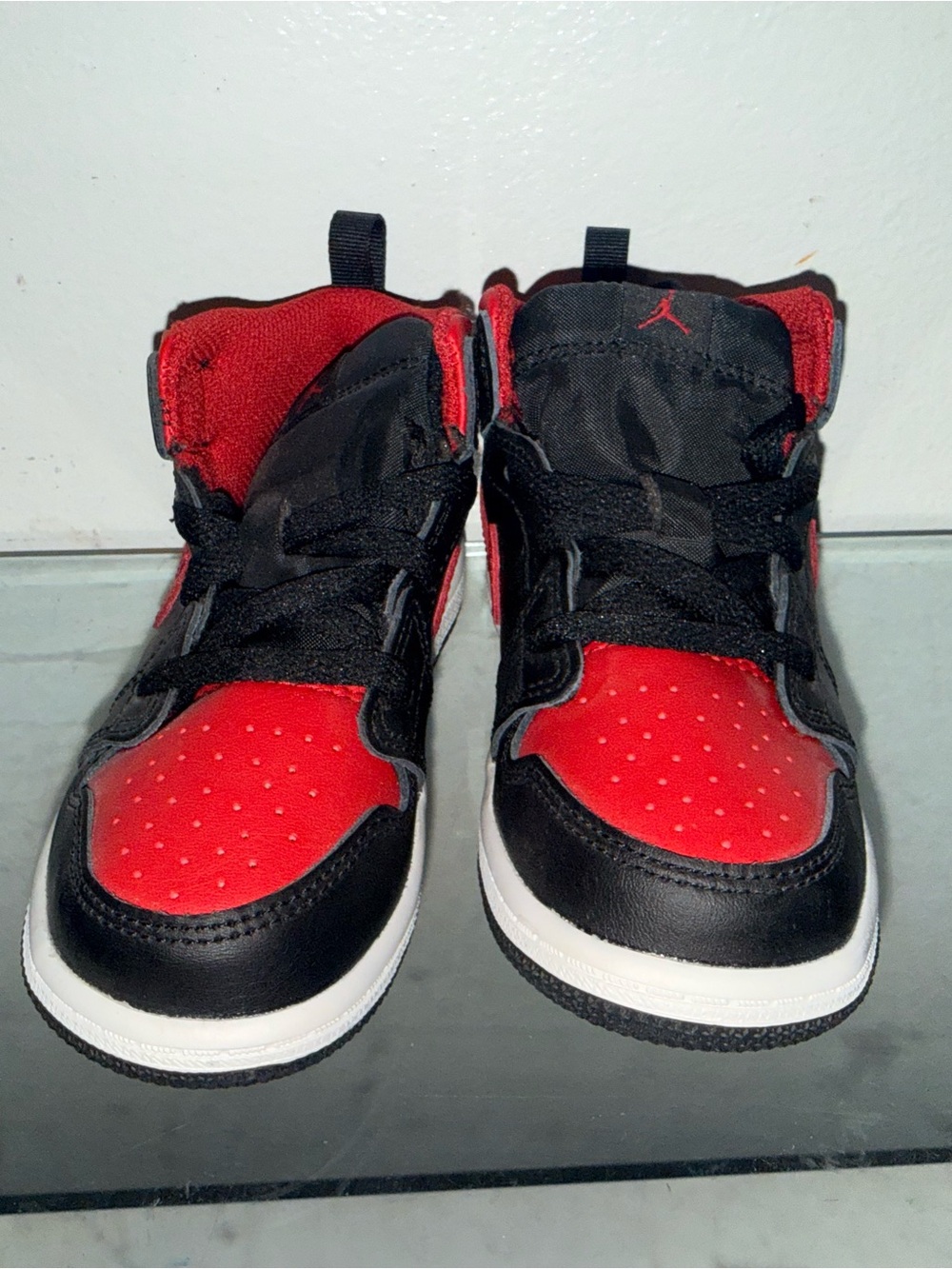Jordan Kids' High-Top Sneakers - Black & Red
